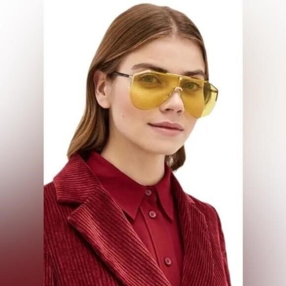 Gucci Oversized GG0584S new seasonal Sunglasses Gucci Sunglasses GG0584S 001 Ruthenium and Black Grey | eBay main image 3